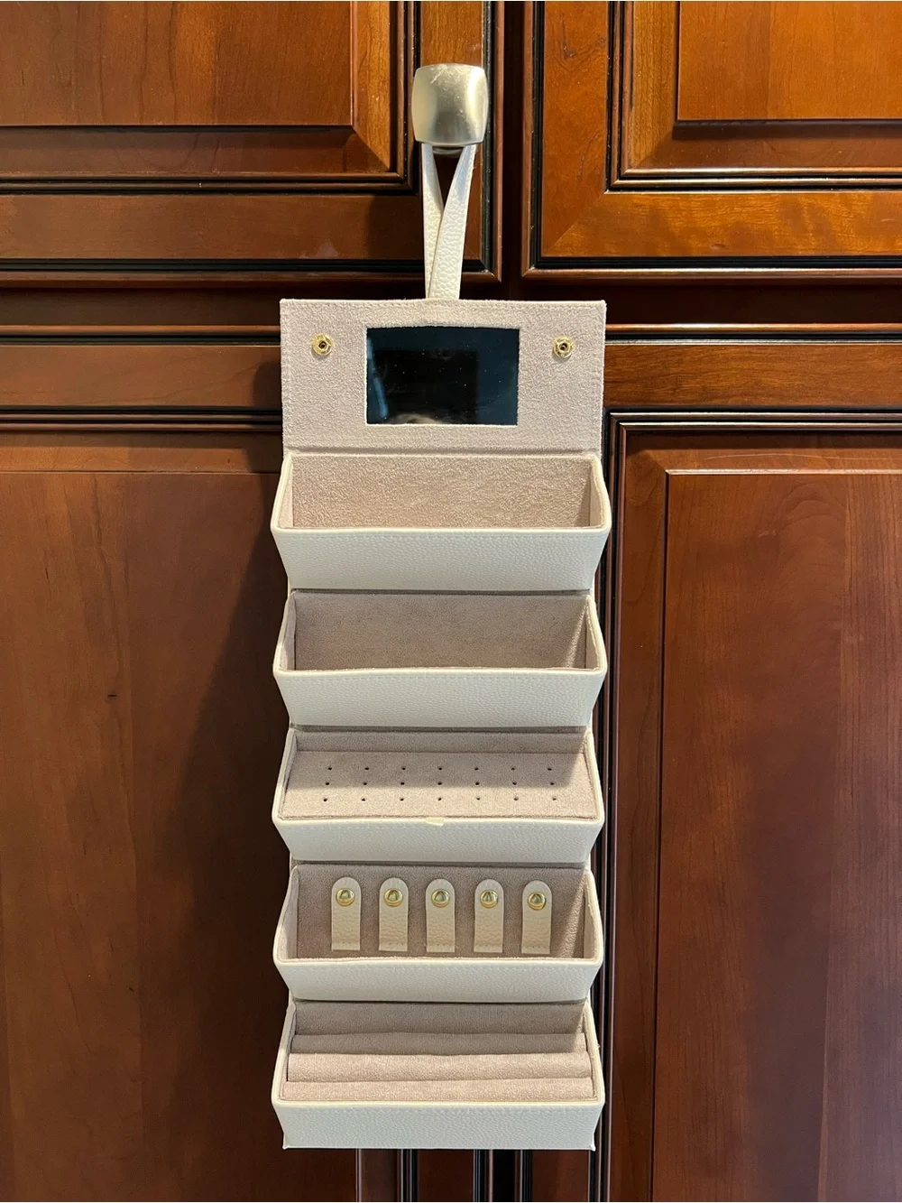 NIB Brouk & Co Leah 5 Eyewear/Jewelry Organizer Case Ivory Pearl Color - Picture 2 of 12